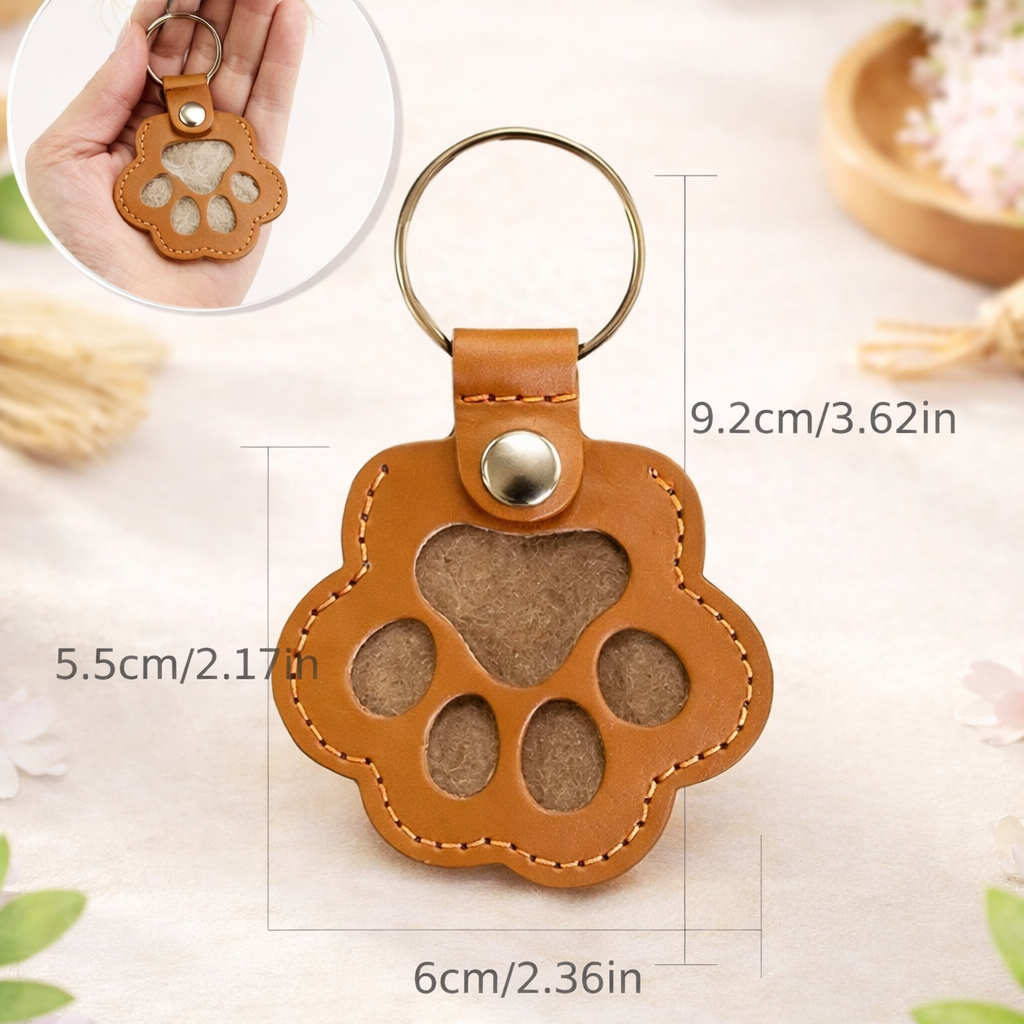 mesure patte commémoratif de poil d'animaux .