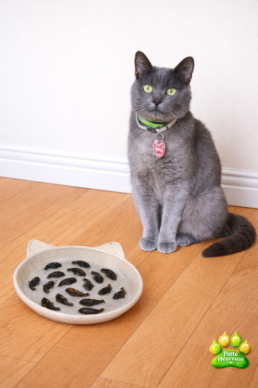 Gamelle Anti-Glouton Pour Chat – Bol Lent en Résine Époxy Alimentaire (Fait Main)