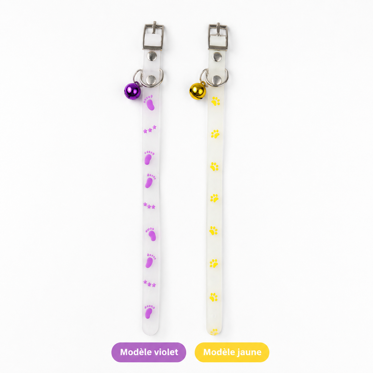 Collier pour chat avec couleur