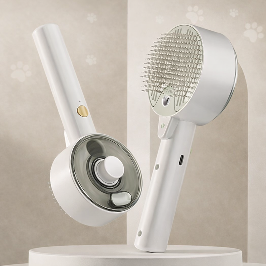 Brosse vapeur douce pour chiens et chats – Anti-poils & relaxante