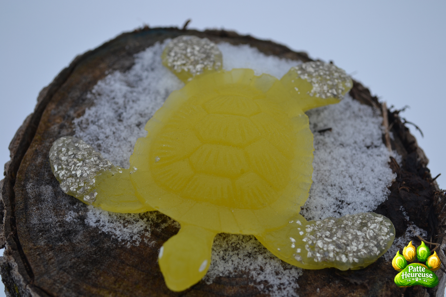 Tortue décorative en résine époxy faite à la main – Déco artisanale unique