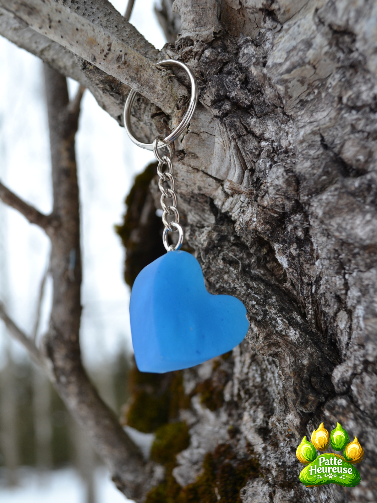 🔑 Porte-Clé Coeur En Résine Fait Main Plusieurs Modèles
