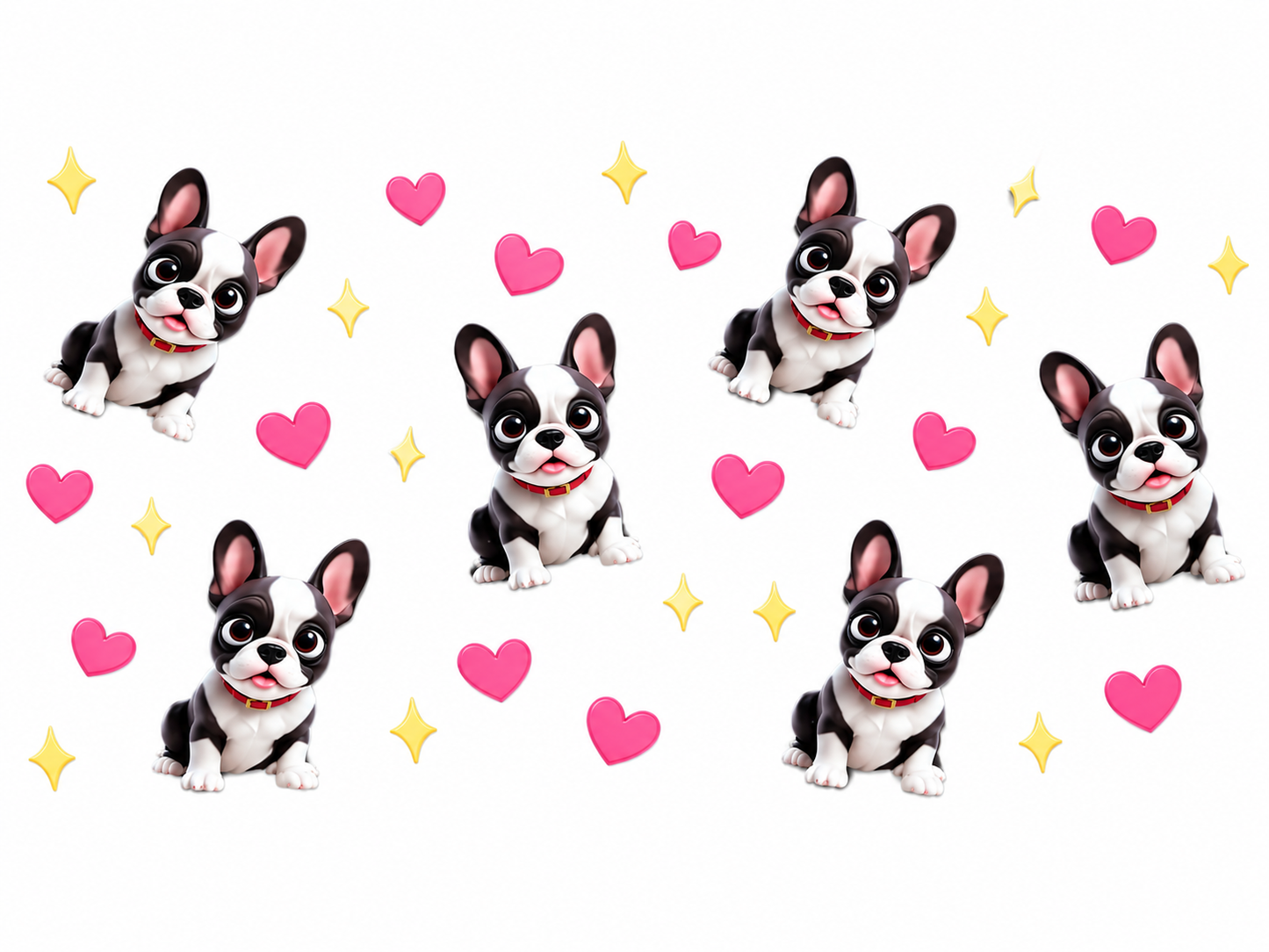 UV DTF Premium Pour Verre 16 oz & Multi-Surfaces | Collection Amour De Chien 🐶💖