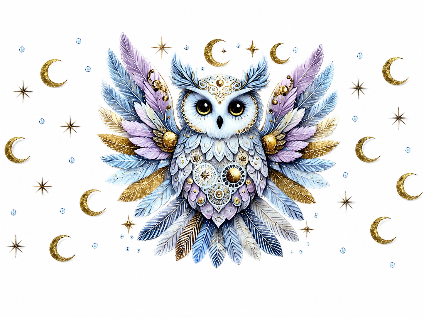 UV DTF Premium pour Verre 16 oz & Multi-Surfaces | Collection Hiboux 🦉