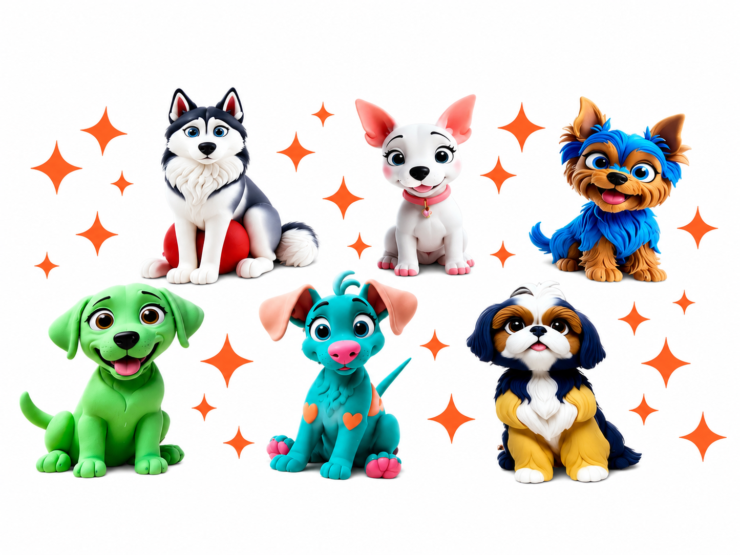 UV DTF Premium Pour Verre 16 oz & Multi-Surfaces | Collection Chien 🐶💖