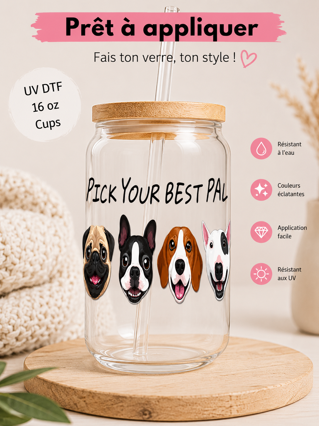 Pick Your Best Pal Avec Quatre Tête De Chien