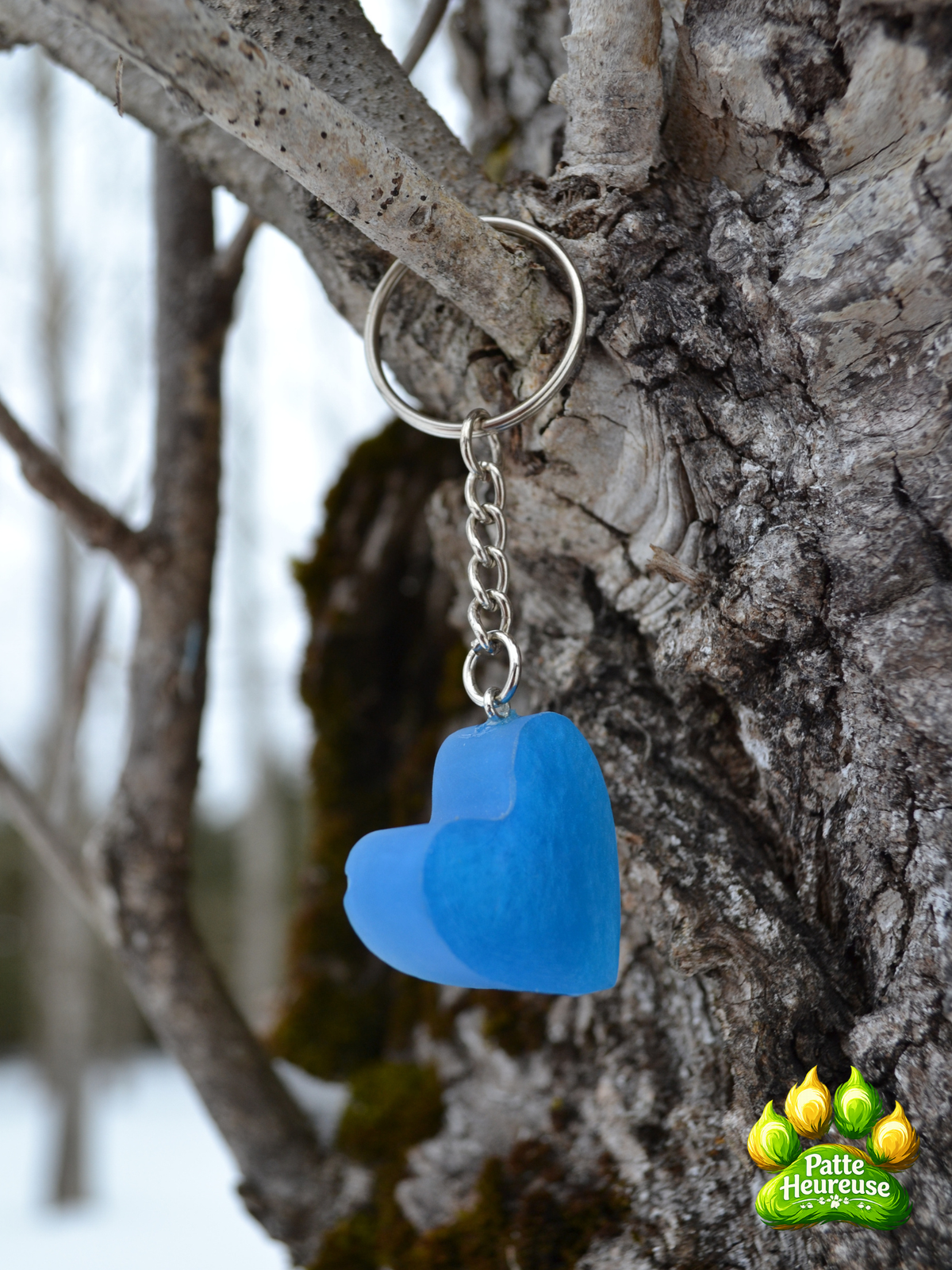 🔑 Porte-Clé Coeur En Résine Fait Main Plusieurs Modèles