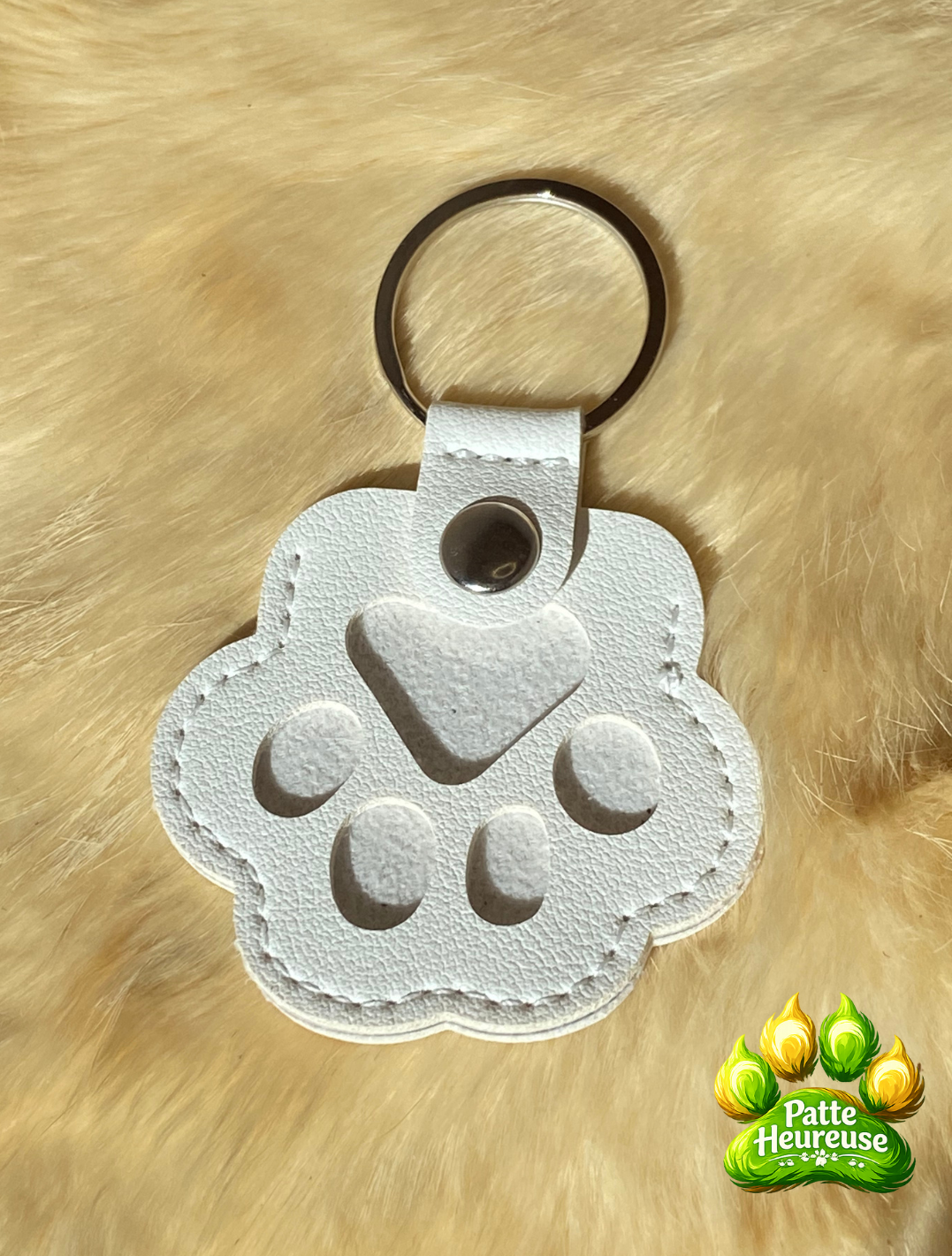 Porte-clé souvenir pour poils d’animal | Patte Heureuse