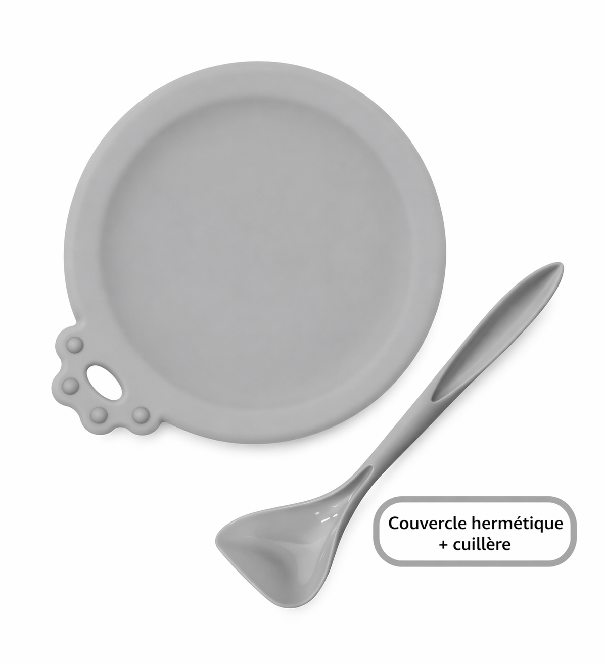 Couvercle Hermétique Boîte Chien & Chat + Cuillère Silicone 2 en 1 | Anti-Gaspillage & Anti-Odeur