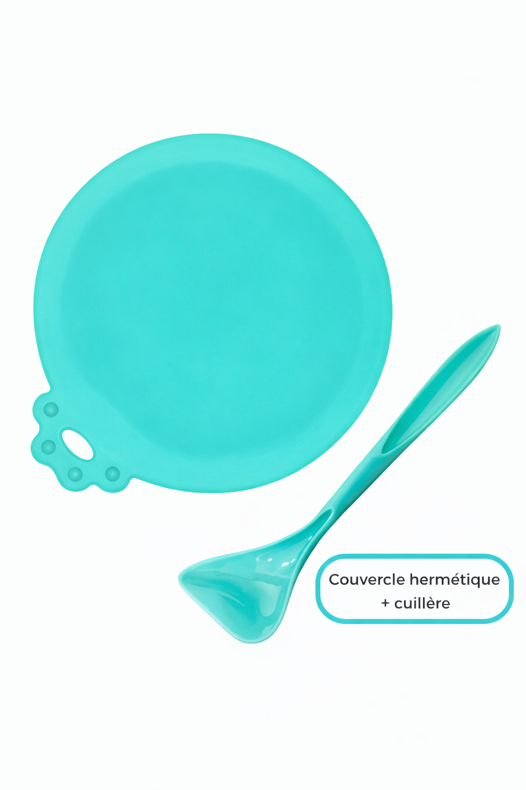 Couvercle Hermétique Boîte Chien & Chat + Cuillère Silicone 2 en 1 | Anti-Gaspillage & Anti-Odeur