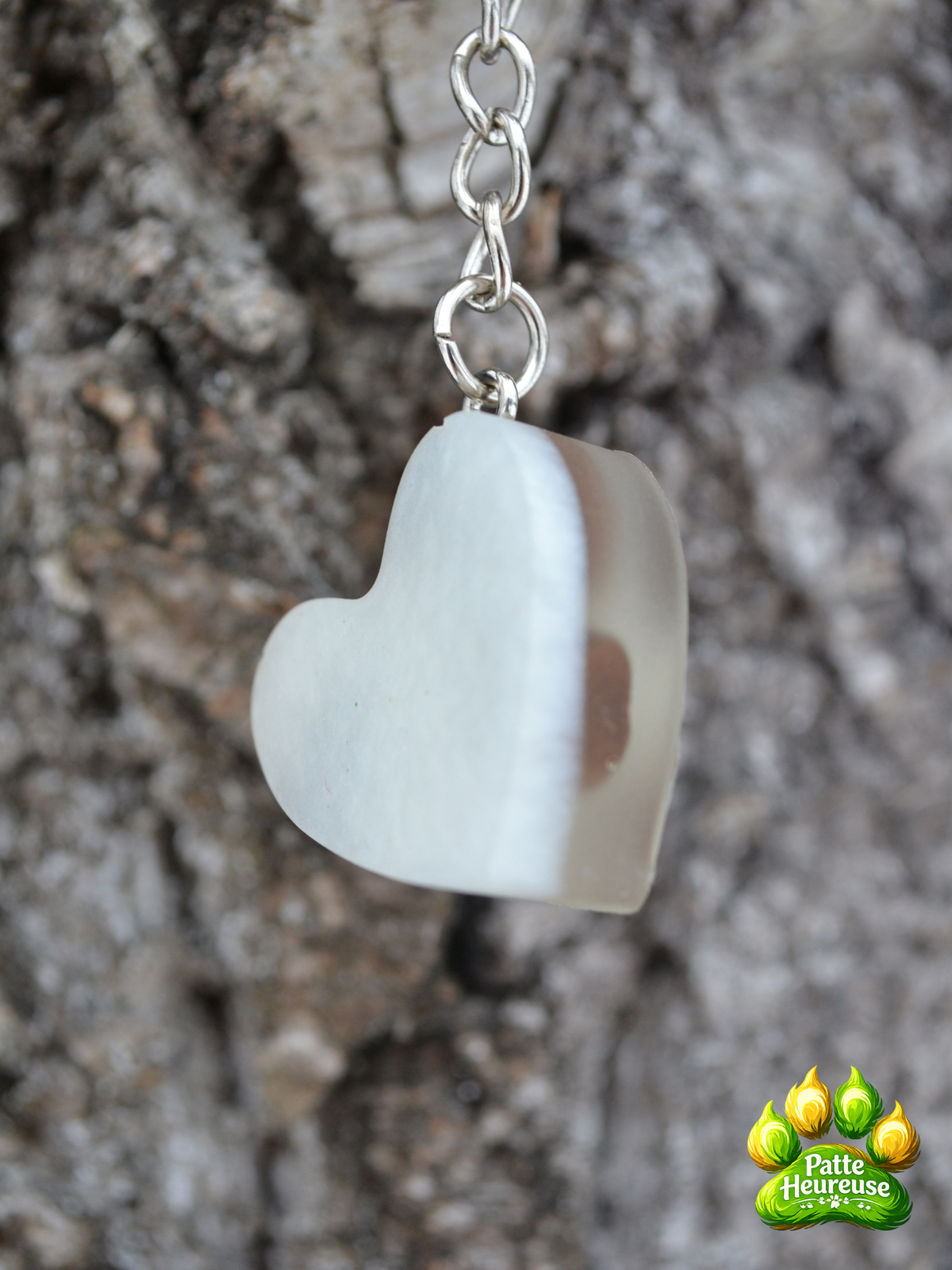 🔑 Porte-Clé Coeur En Résine Fait Main Plusieurs Modèles