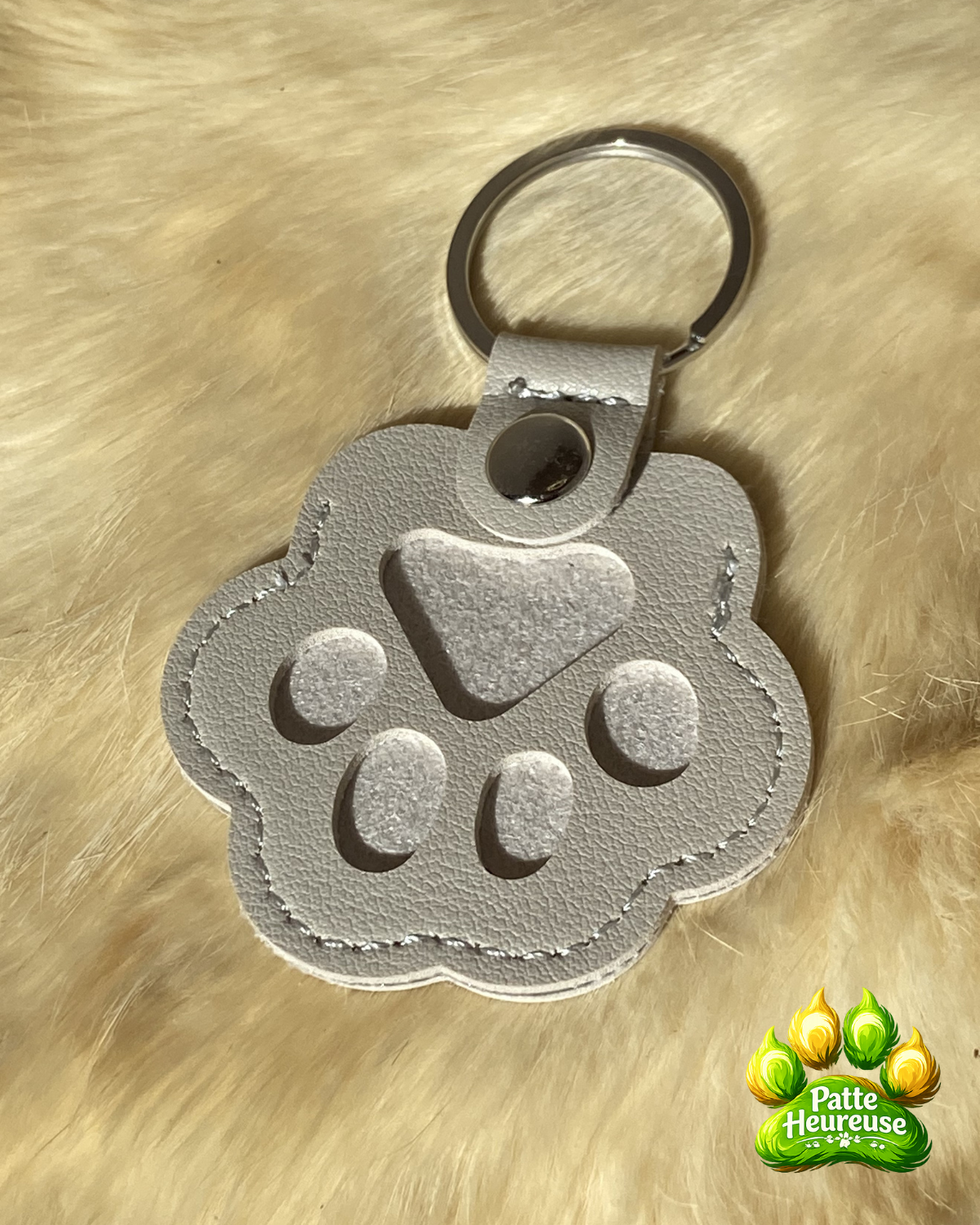 Porte-clé souvenir pour poils d’animal | Patte Heureuse