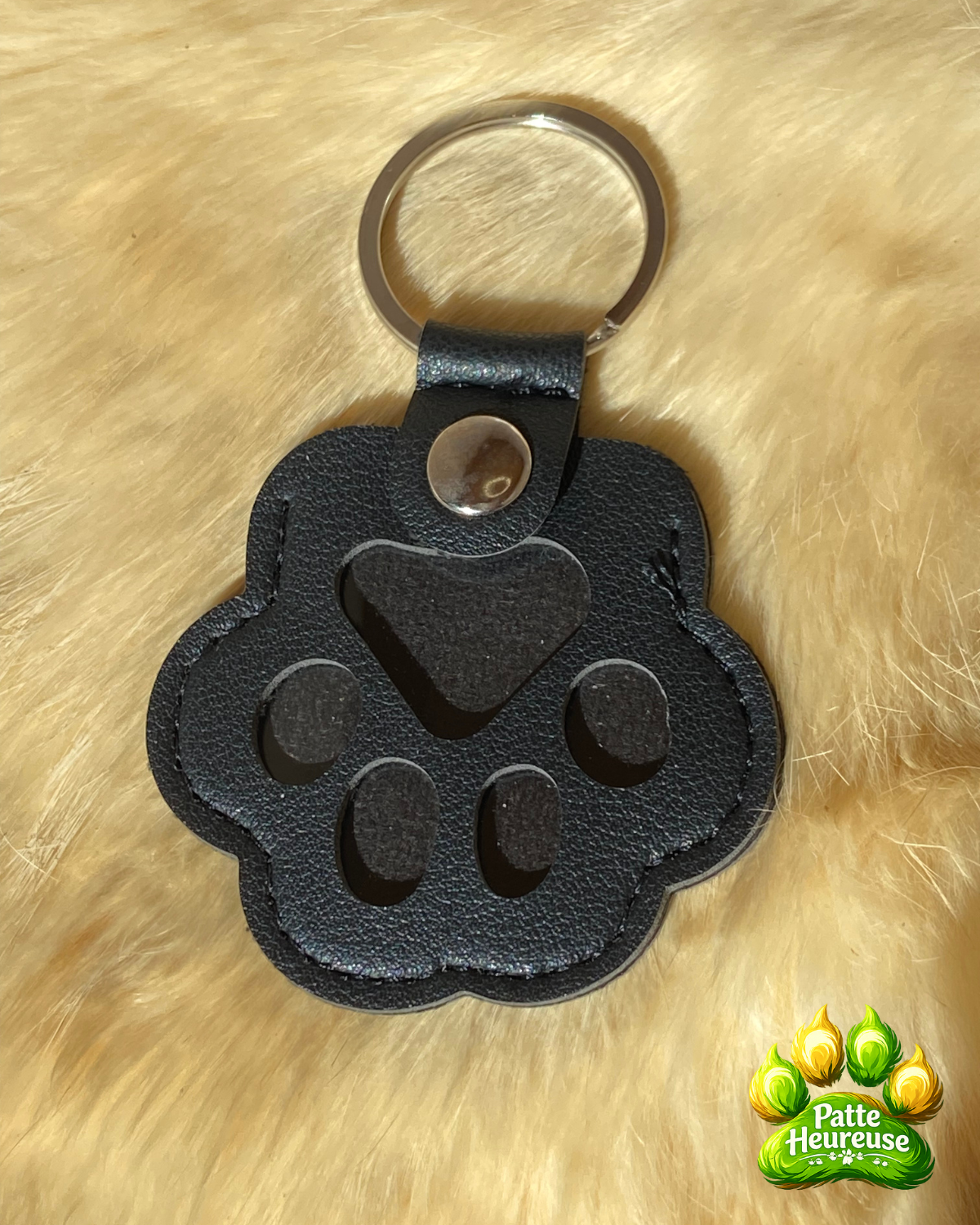 Porte-clé souvenir pour poils d’animal | Patte Heureuse