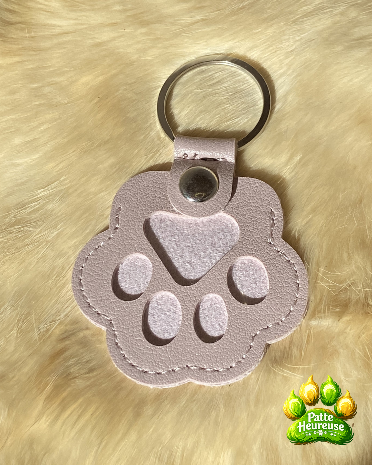 Porte-clé souvenir pour poils d’animal | Patte Heureuse