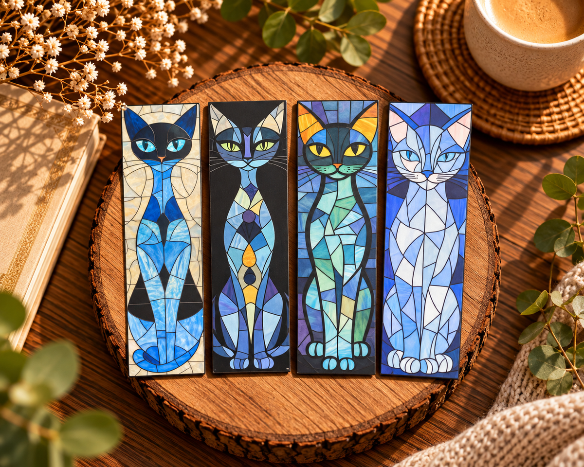 signets de chat bleu